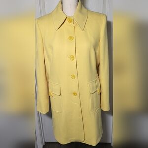 Elegant Yellow Women's Coat